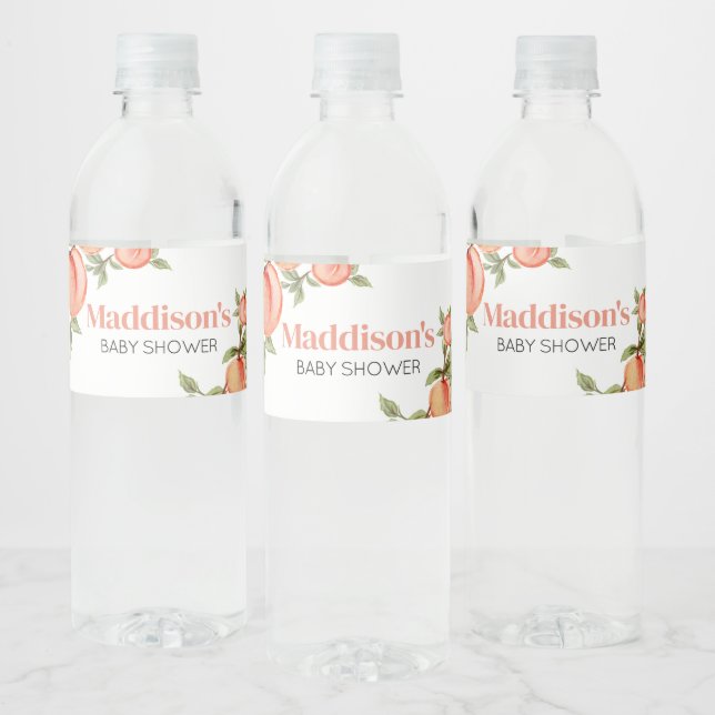 Sweet Little Peach Baby Dusche (Flaschen)