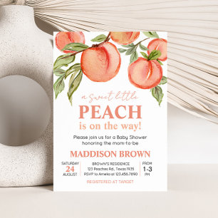 Sweet Little Peach Baby Dusche Einladung