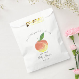 Sweet Little Peach Baby Dusche Geschenktütchen