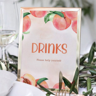 Sweet Little Peach Baby Dusche Kleidungsstücke Get Poster