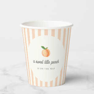 Sweet Little Peach Baby Duschpapier Tassen Pappbecher