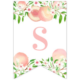 Sweet Little Peach Baby oder Brautparty Party Wimpelkette
