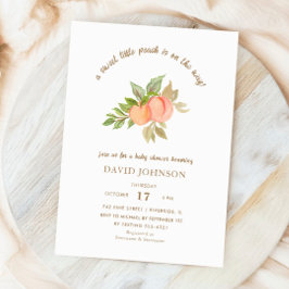 Sweet Little Peach Fruit Baby Dusche Einladung