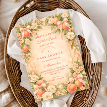 Sweet Little Peach Garden Baby Shower