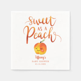 Sweet Little Peach Girls Summer Baby Dusche Serviette