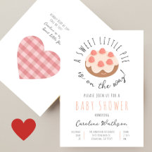 Sweet Little Pie Handgeschriebene Girls Baby Dusch