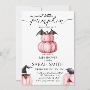 Sweet Little Pumpkin Baby Dusche Einladung