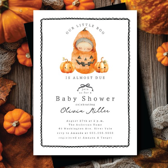Sweet Little Pumpkin Baby Dusche Einladung (Von Creator hochgeladen)