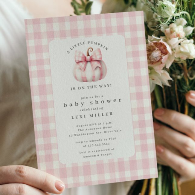 Sweet Little Pumpkin Baby Dusche Einladung (Von Creator hochgeladen)