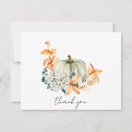 Sweet Little Pumpkin Baby Dusche Vielen Dank Dankeskarte