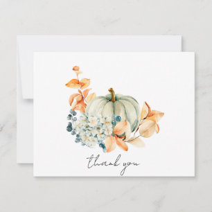 Sweet Little Pumpkin Baby Dusche Vielen Dank Dankeskarte