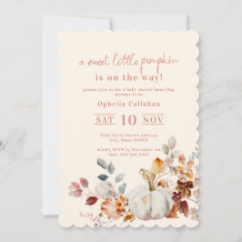 Sweet Little Pumpkin Baby Shower Einladung
