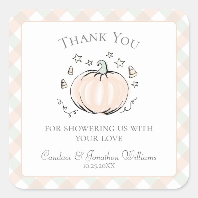 Sweet Little Pumpkin Danke, dass du Sticker bevorz (Vorderseite)