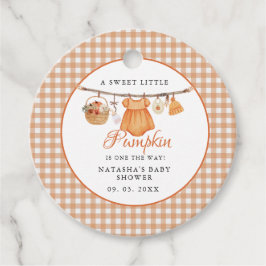 Sweet Little Pumpkin Fall Babydusche Geschenkanhänger