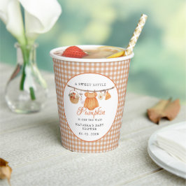 Sweet Little Pumpkin Fall Babydusche Pappbecher