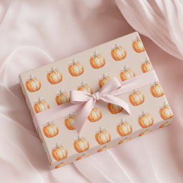 Sweet Little Pumpkin Girl Baby Shower Geschenkpapier