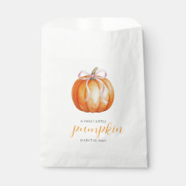 Sweet Little Pumpkin Girl Baby Shower Geschenktütchen