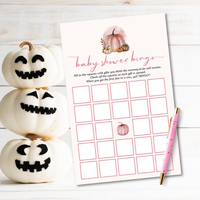 Sweet Little Pumpkin Girl Babydusche Bingo Spiel (Von Creator hochgeladen)