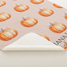 Sweet Little Pumpkin Personalized Name Sherpadecke