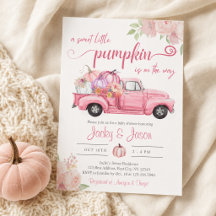 Sweet Little Pumpkin Pink Girl Baby Dusche