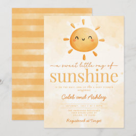 Sweet Little Ray of Sunshine Sun Baby Shower Einladung