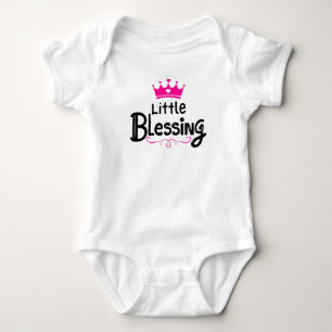 Sweet "Little Sessing" Pink Baby Strampler