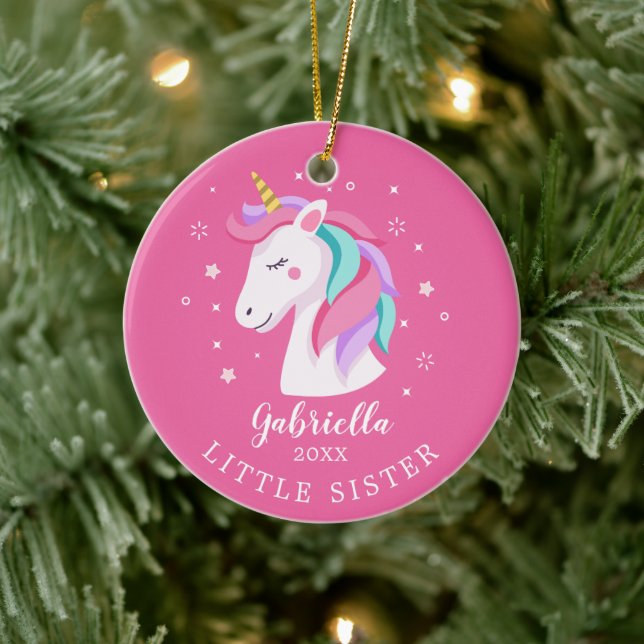 Sweet Little Sister Unicorn Weihnachtsschmuck (Baum)