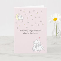 Sweet Little Star im Himmel Verlust des Beileids
