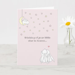 Sweet Little Star im Himmel Verlust des Beileids Karte