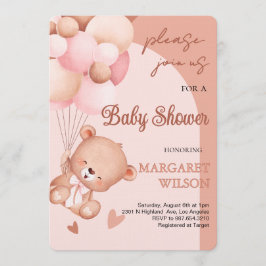 Sweet Little Teddy Bear Baby Shower Einladung