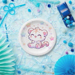 Sweet Little Tiger Baby Dusche Pappteller