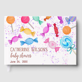 Sweet Lollipops Blessings Baby Shower Gästebuch