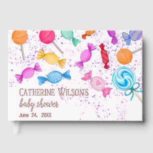 Sweet Lollipops Blessings Baby Shower Gästebuch