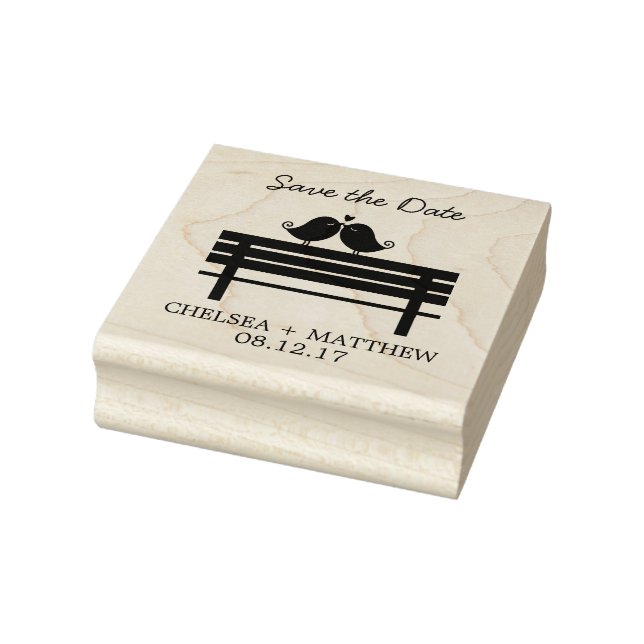 Sweet Love Birds Wedding Gummistempel (Stempel)