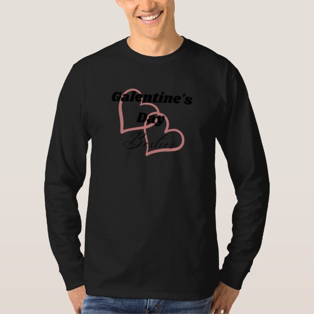 Sweet Love Galentine's Day Besties T-Shirt (Vorderseite)