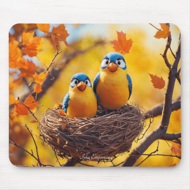 Sweet Lovebirds Mouse Pad Mousepad (Vorne)