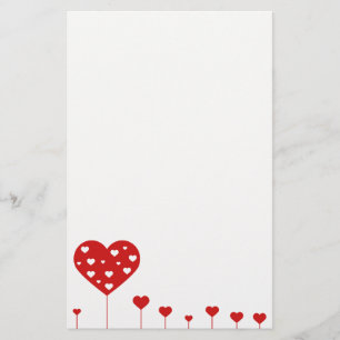 Sweet Lovely Romantic Hearts Briefpapier
