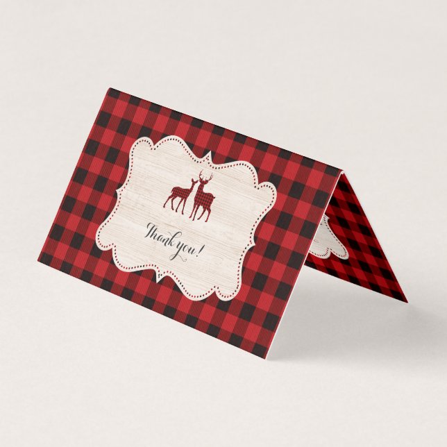 Sweet Lumberjack Baby Dusche Vielen Dank (Vorderseite)