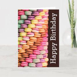 Sweet Macarons Happy Birthday Karte