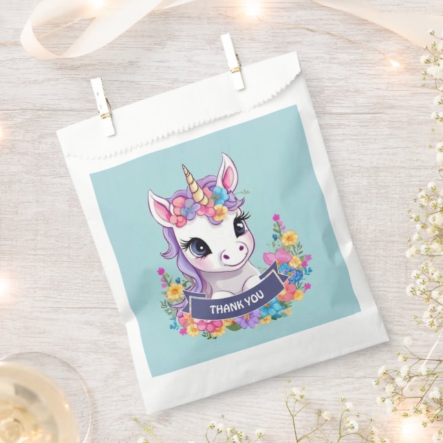 Sweet Magical Baby Unicorn Geschenktütchen (Ausgeschnitten)