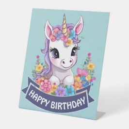 Sweet Magical Baby Unicorn Sockelschild