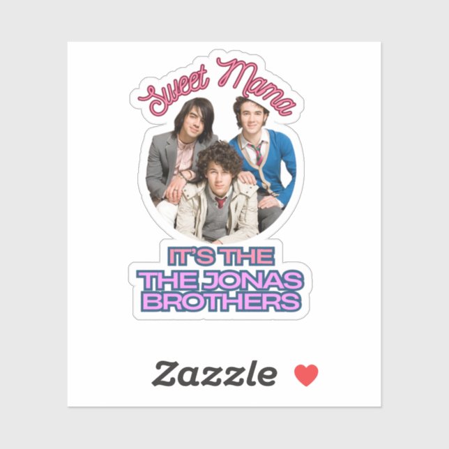 Sweet Mama Es ist der Jonas Brothers Sticker (Blatt)