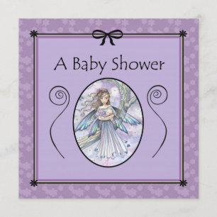 Sweet Mama et bébé Fairy Baby Shower Invitations