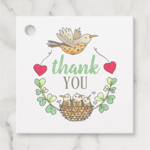 Sweet Mama und Baby Birds Nest Wreath Geschenkanhänger