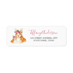 Sweet Mama und Baby Cat Floral Baby Dusche