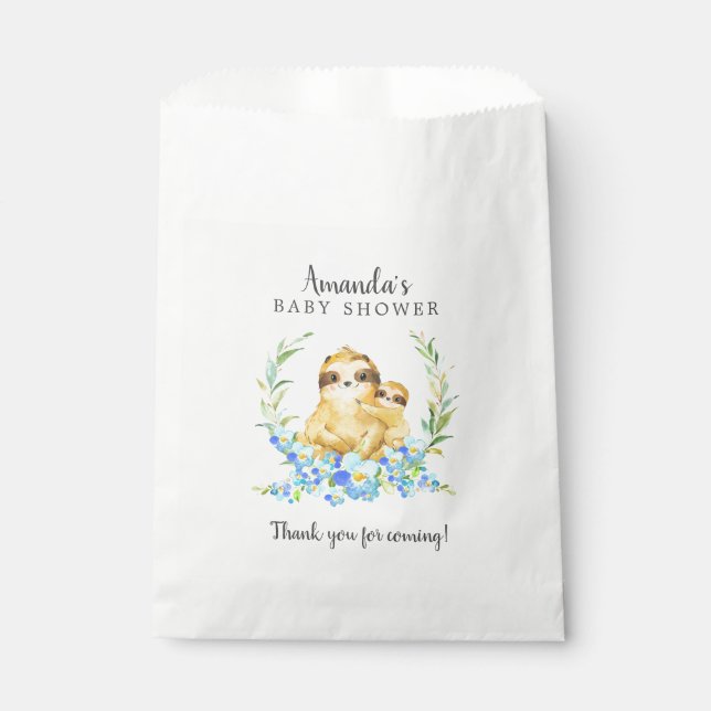 Sweet Maman & Baby Sloth Douche Favoriser Sacs (Devant)