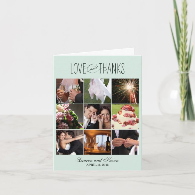 Sweet Memories Thank You Card - Aloe Dankeskarte (Vorderseite)