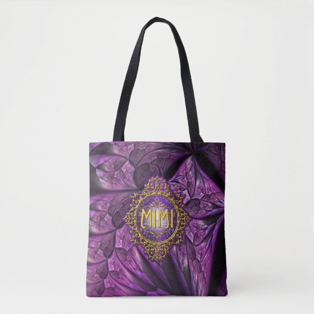Sweet MIMI Royal Lila & Gold Tasche (Vorderseite)