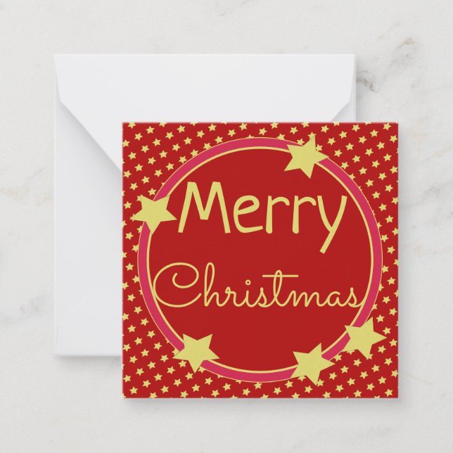 Sweet Mini Star Weihnachtskarte Mitteilungskarte (Vorderseite)