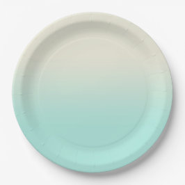 Sweet Mint & Ivory Gradient Ombre Pappteller